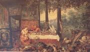 BRUEGHEL, Jan the Elder Sense of Taste (mk14) oil painting picture wholesale
